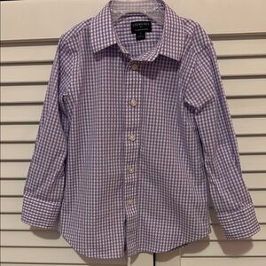 Crewcuts Lavender Checkered Kids Button-Down Shirt